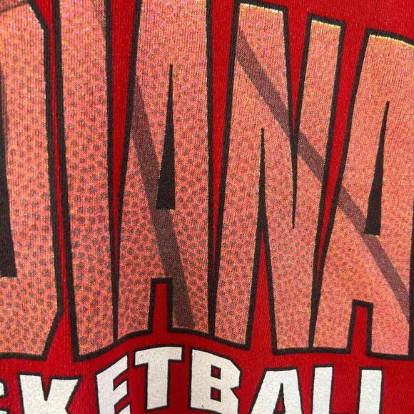 Vintage Jerzees Indiana Basketball Sweatshirt XL Red USA Made 90s Crewneck - Picture 5 of 6